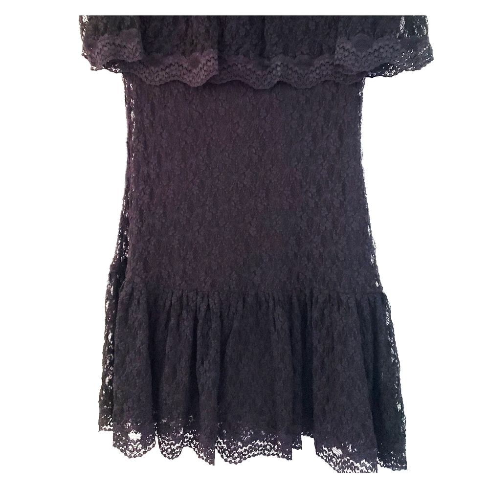 Strapless mini dress